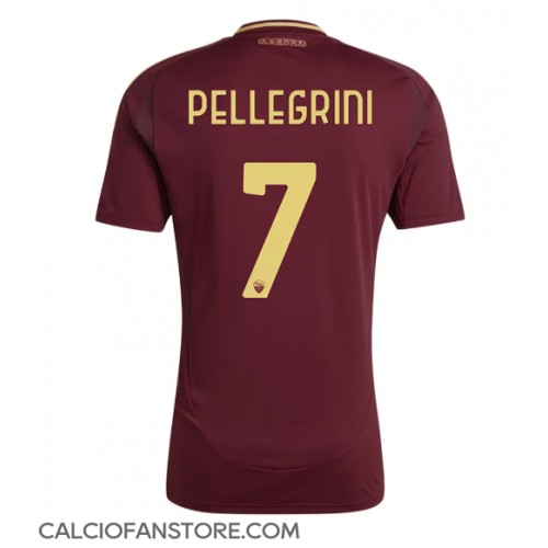 Maglia Calcio AS Roma Lorenzo Pellegrini #7 Prima Divisa 2024-25 Manica Corta